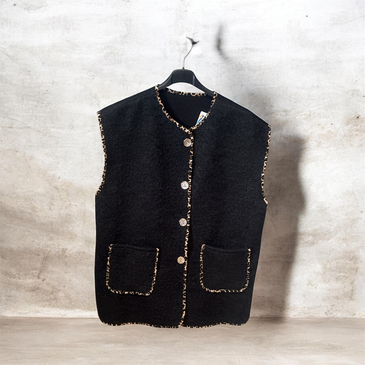 Gilet noir sans manches 44 52