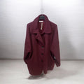 Veste bouclettes, bordeaux