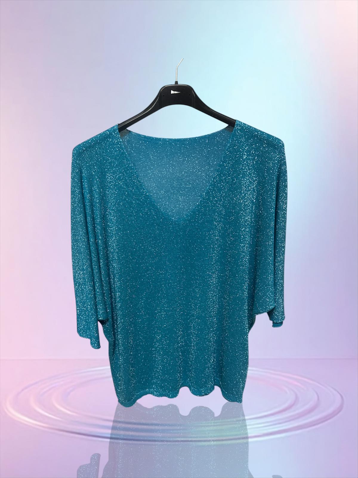 Blouse lurex canard