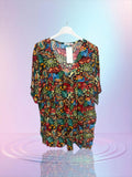 Robe fluide motif fleur