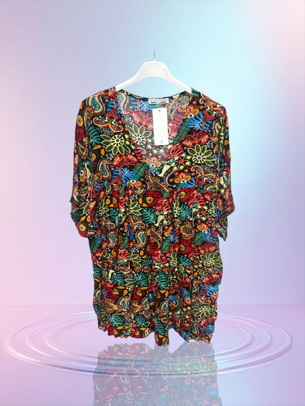 Robe fluide motif fleur