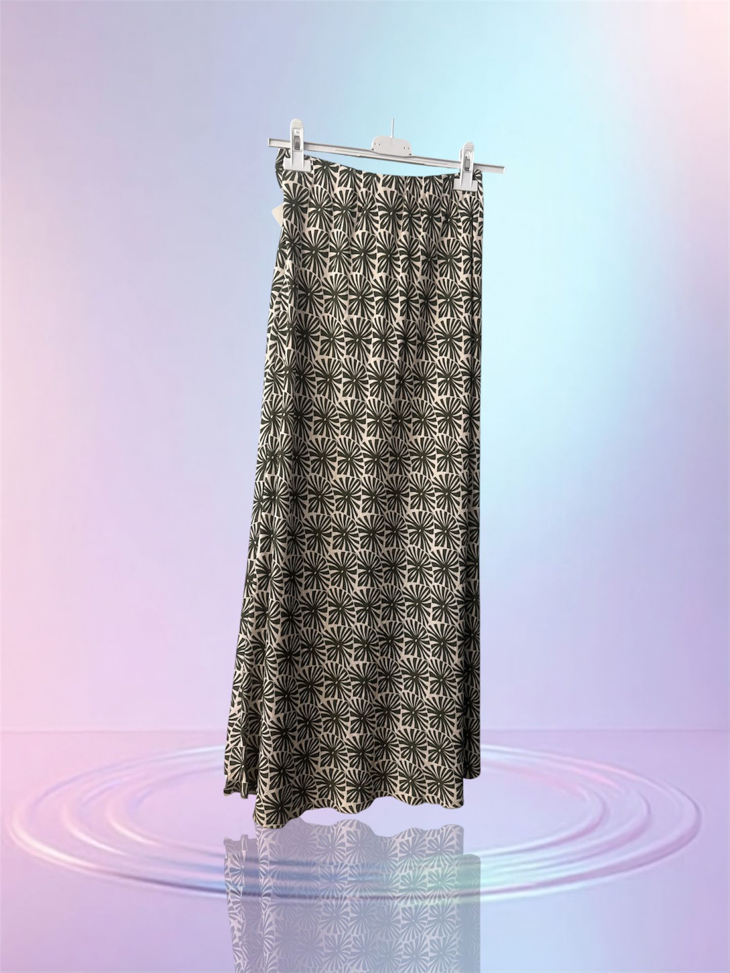 Jupe motif kaki
