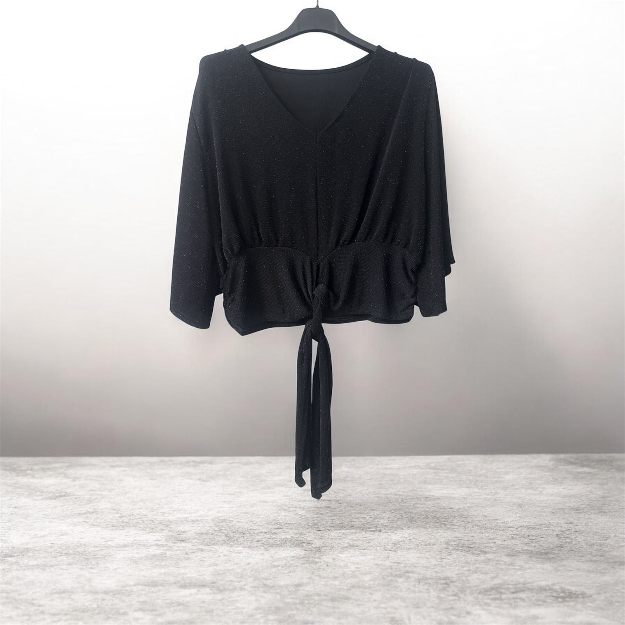 T-shirt noir scintillant
