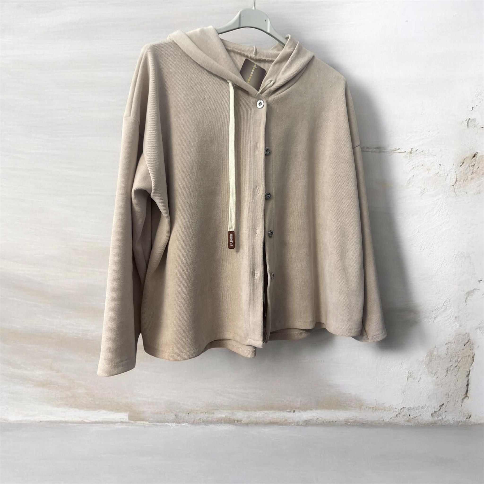Chemise beige velours