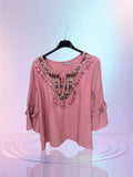 Blouse Bella bohême rose