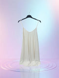 Robe vichy beige