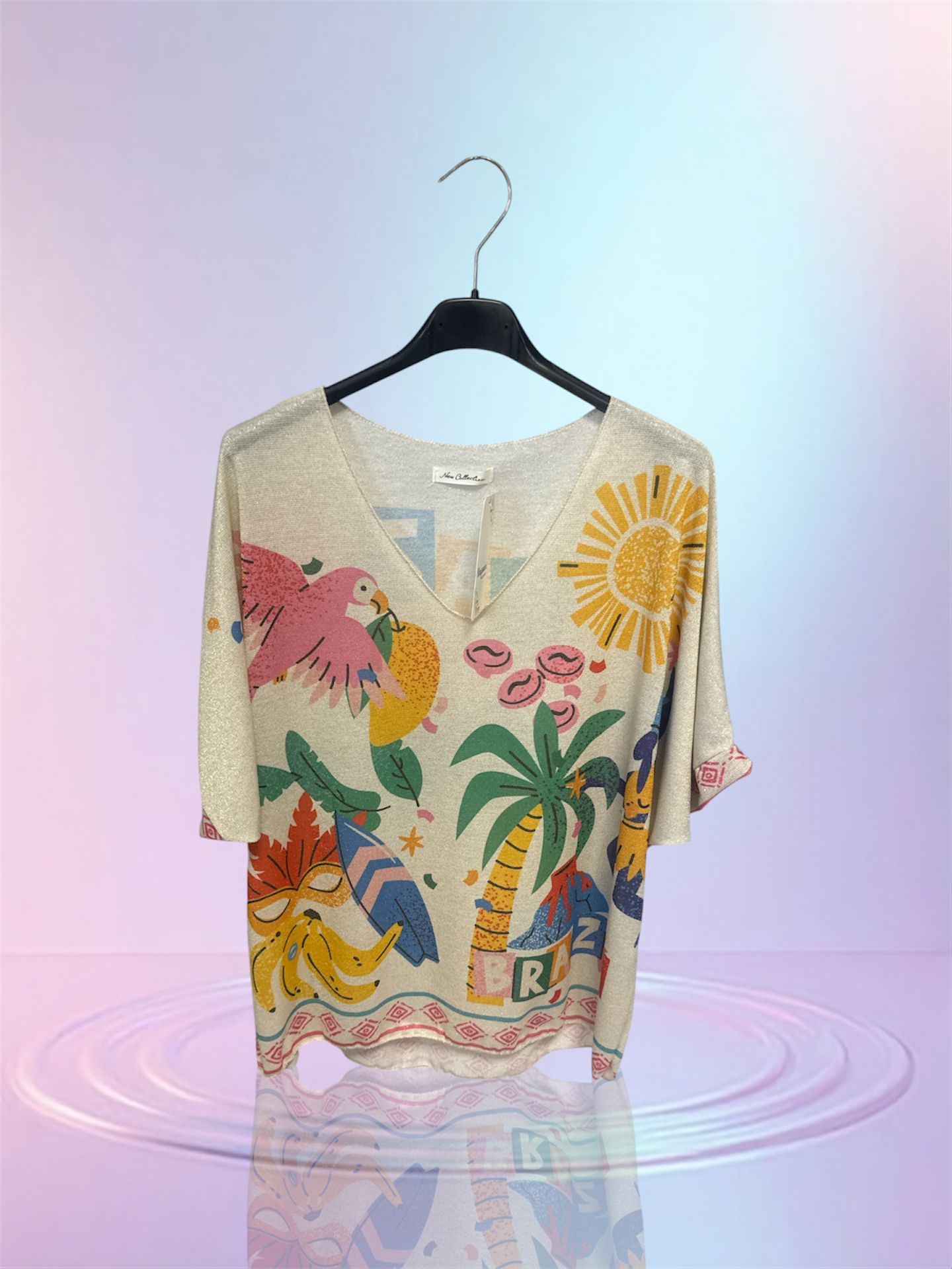 T-shirt lurex soleil