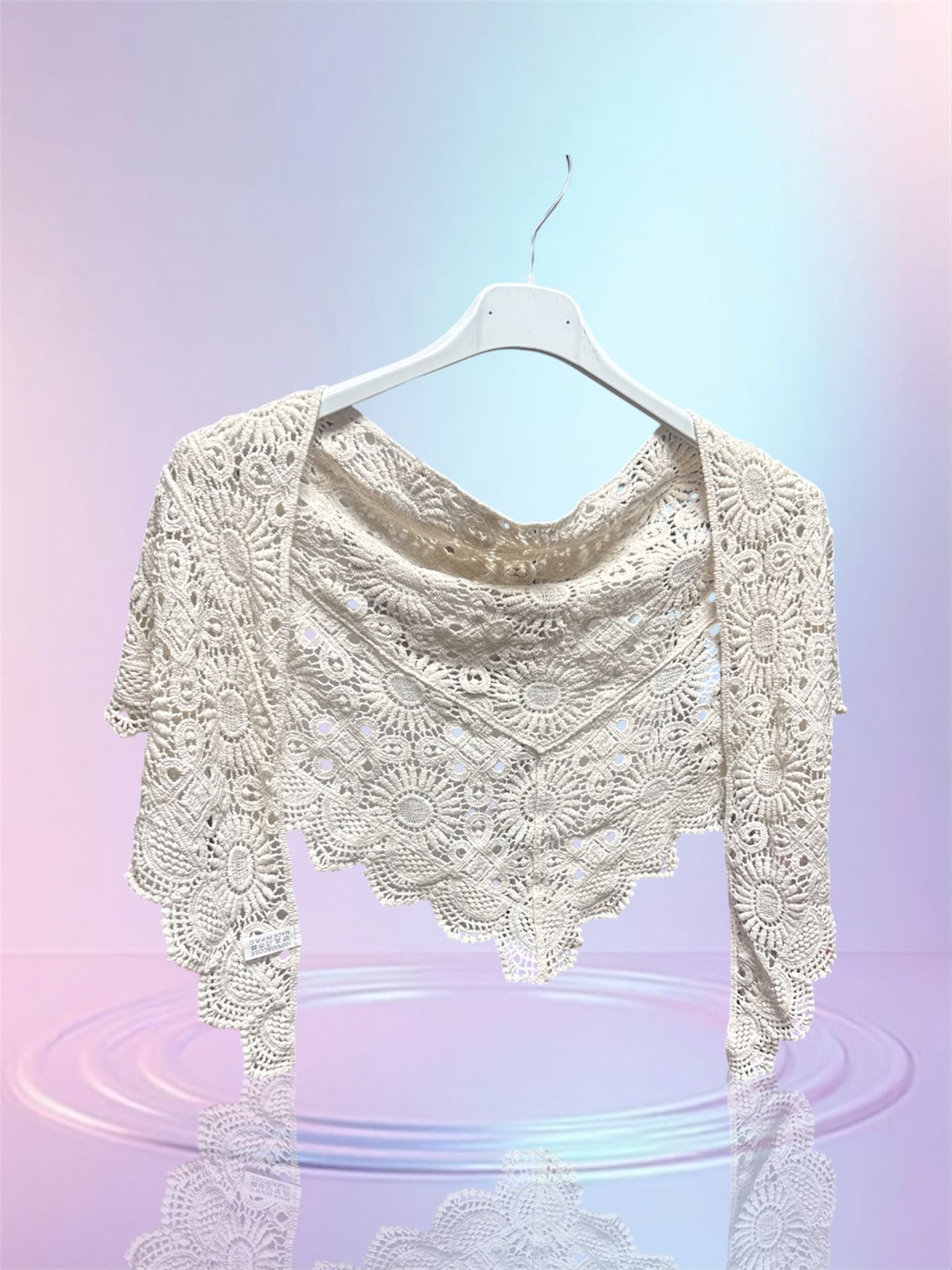 Foulard coton beige