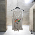Debardeur vintage beige
