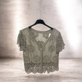 Chemise bohème taupe