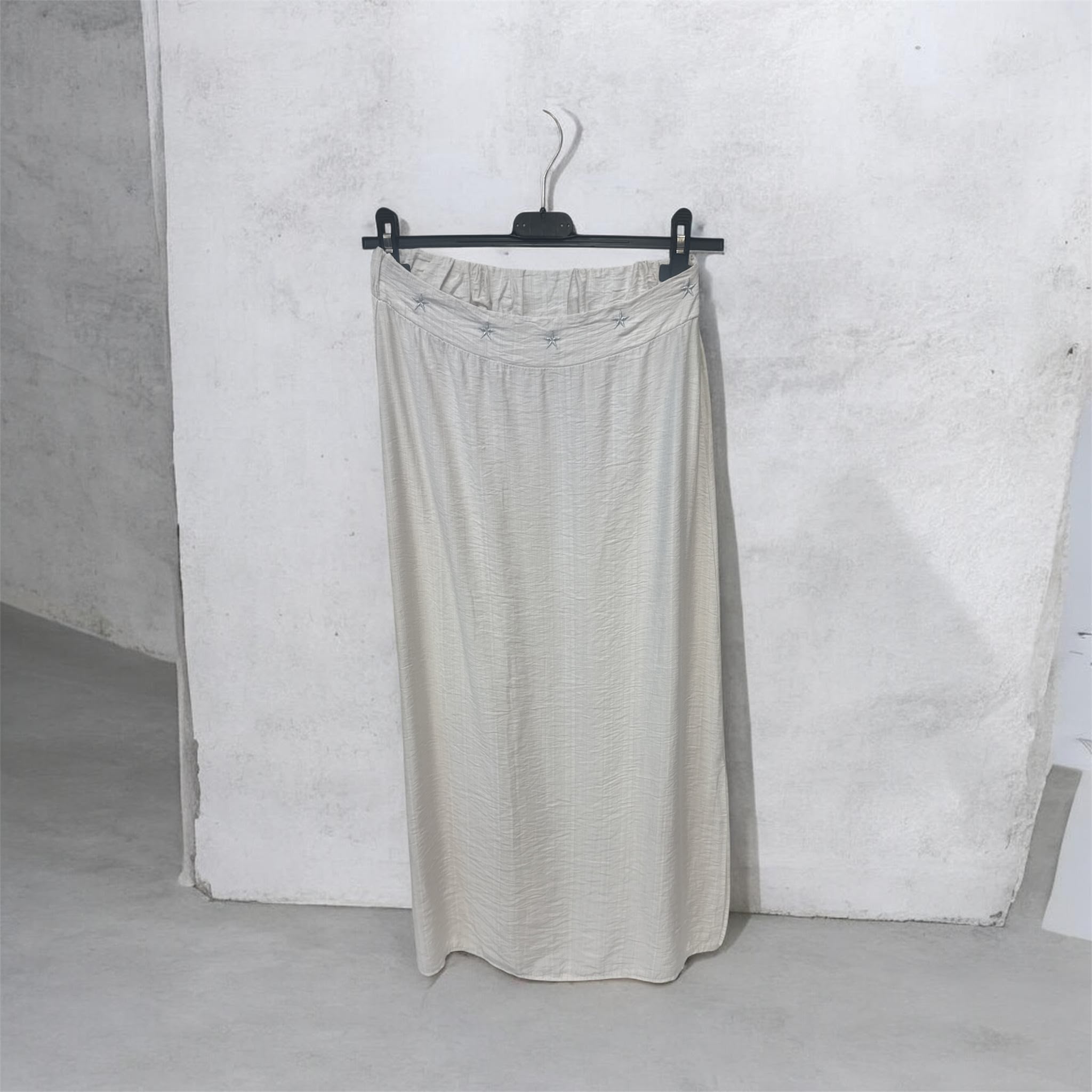 Jupe longue beige