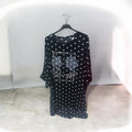 Blouse à pois noire
