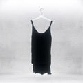 Robe noire bretelle tresse