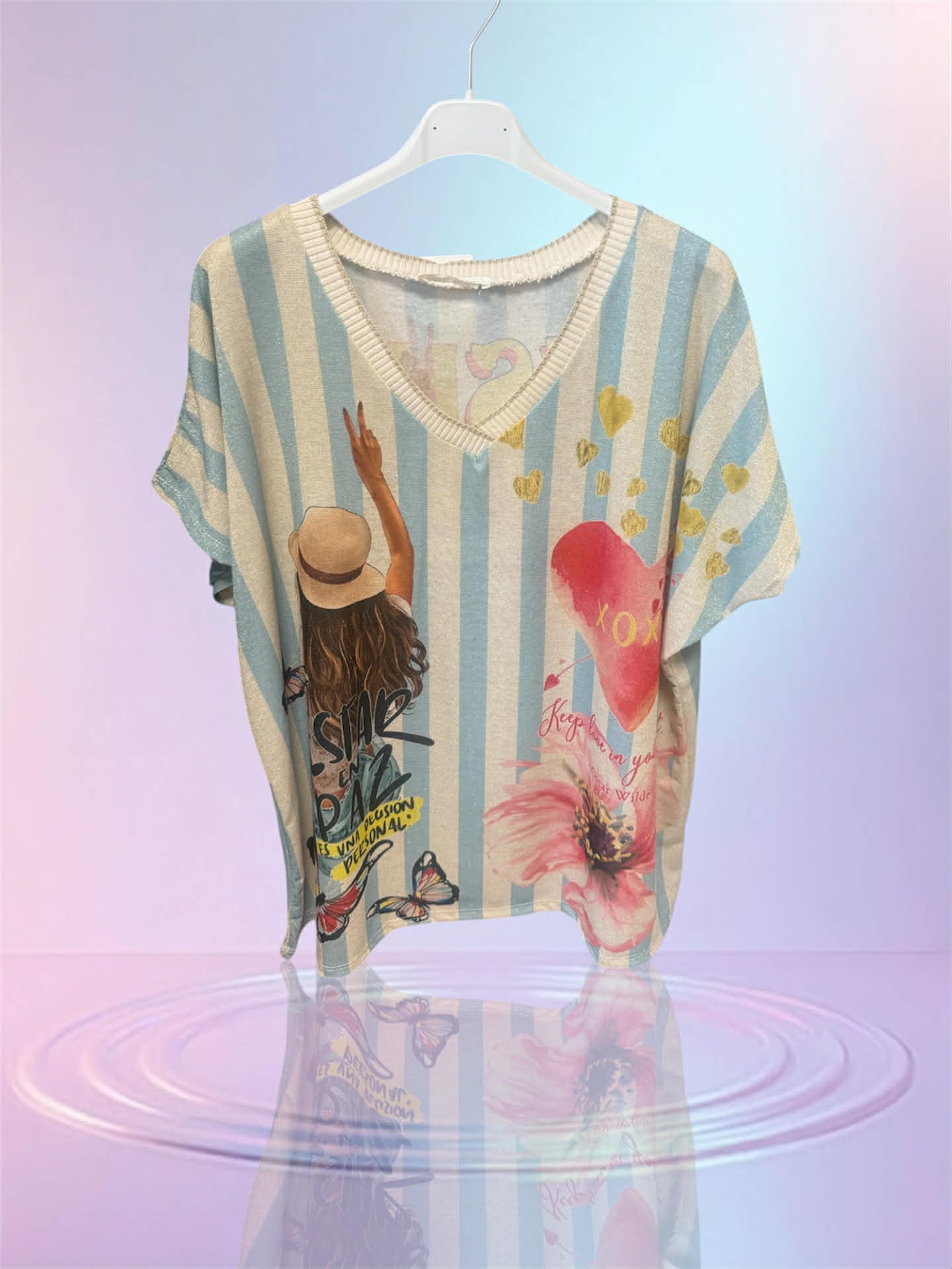 T-shirt lurex oxo