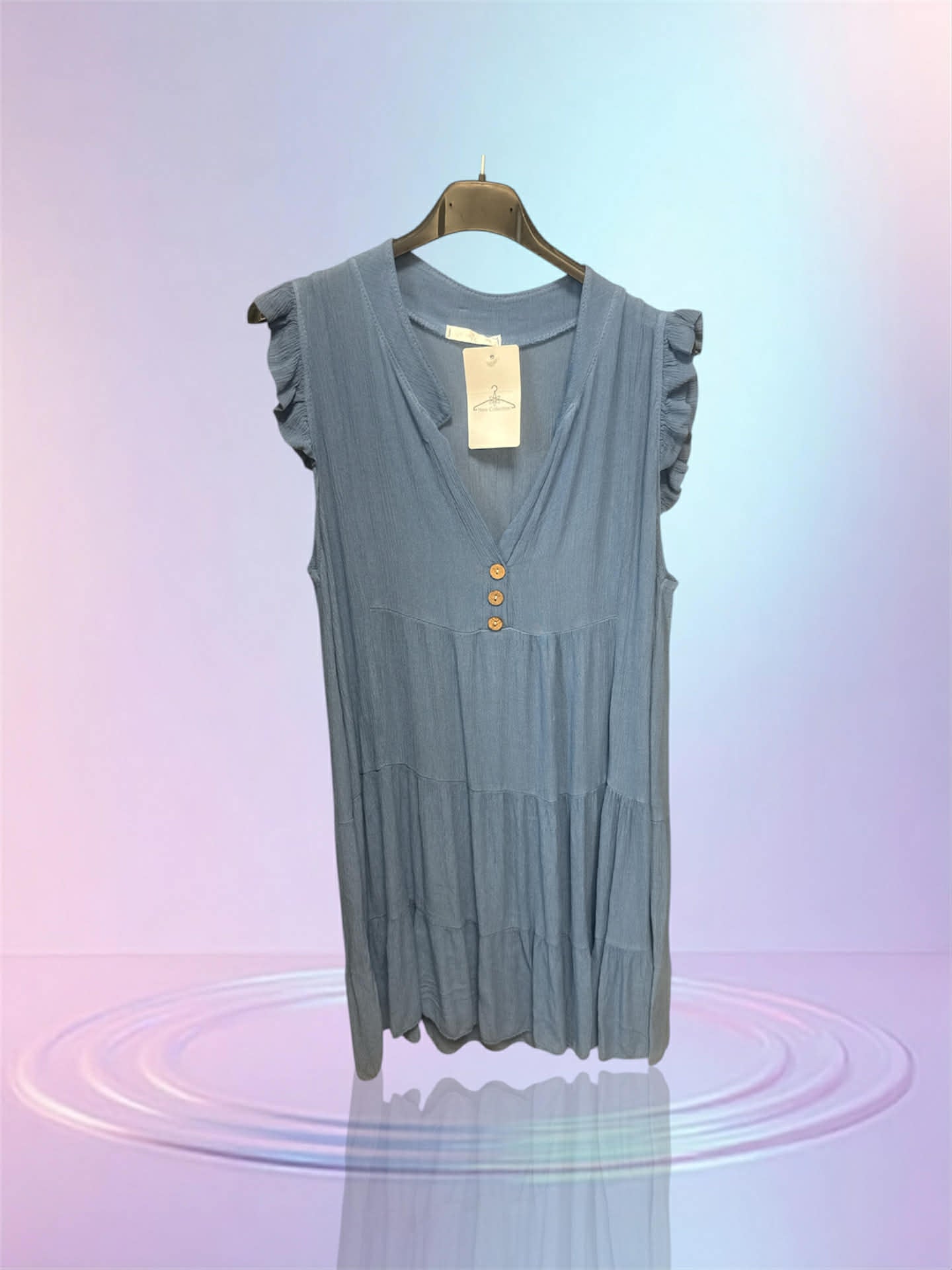 Robe fluide bleu