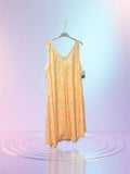 Robe sans manche léopard orange